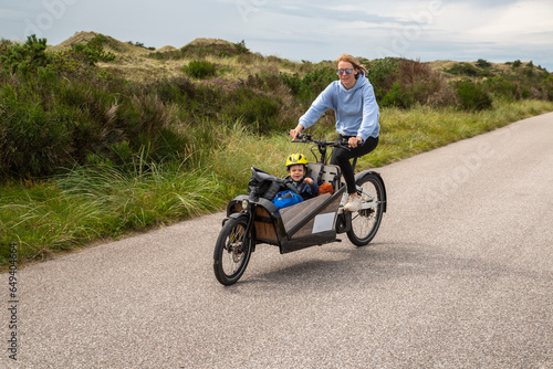 Familien Radtour bei Skagen, Dänemark photo