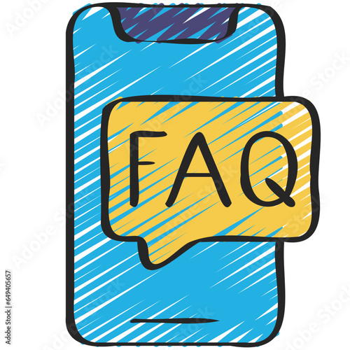 FAQ Message Mobile Icon