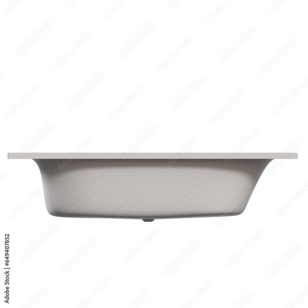 bathtub isolated on a white background, 3D illustration, and a CG render bathtub isolated on a white background, 3D illustration, and a CG render