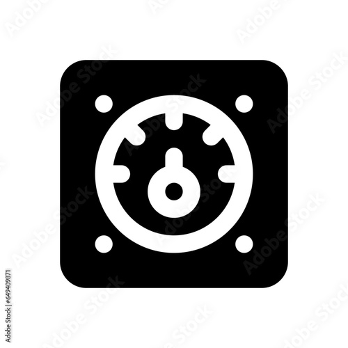 speed test glyph icon