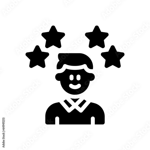 influencer glyph icon