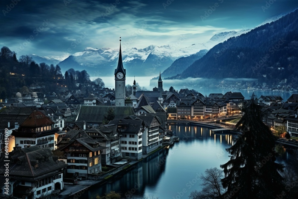 A city in Switzerland. Generative AI