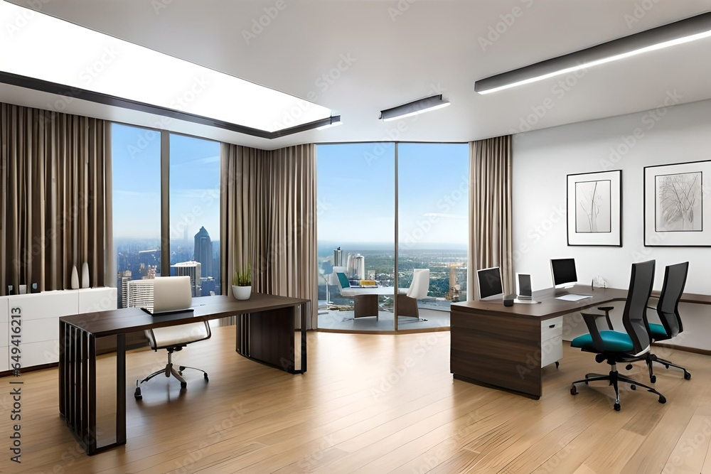 modern office interior generated Ai modern office interior generated Ai