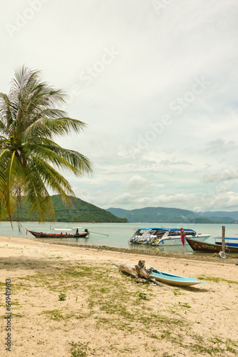 KOH TAN SAMUI THAILAND : September 08,2023 Landscape of Koh TAN on the South Coast of Koh Samui Thailand. This was on a sunny hot morning during the wet season. © Scotts Travel Photos