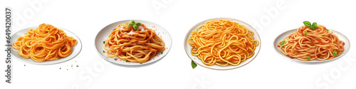 Spaghetti clipart collection, vector, icons isolated on transparent background