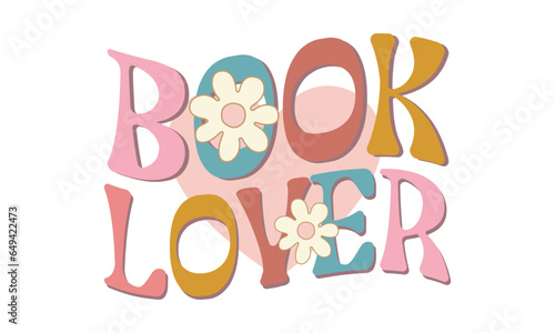 book lover Retro craft SVG Design.