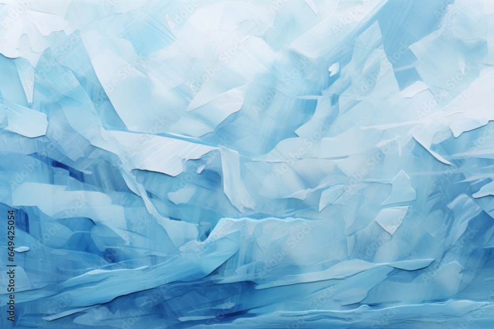 Fototapeta premium Towering winter ice moutains. Generate Ai