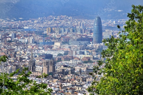 Panorámica de la ciudad de Barcelona 