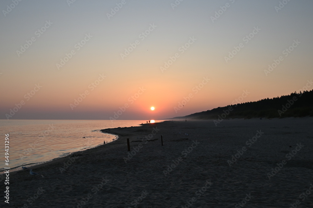 Fototapeta premium sunrise over the Baltic Sea