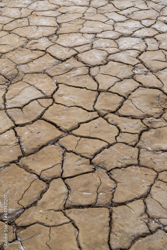 Abstract Pattern Background of Parched Salt Plain