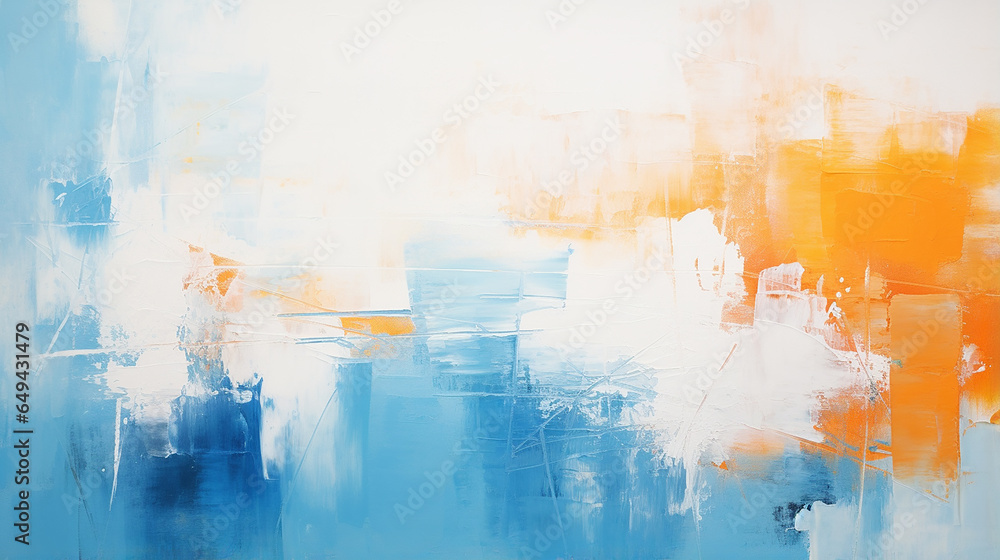 Naklejka premium abstrato todo laranja e azul