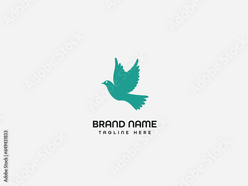 Bird letter business branding logo design