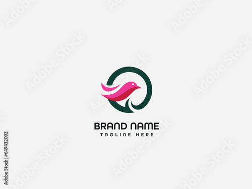 Bird letter business branding logo design