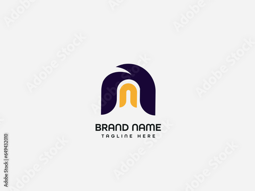 Bird letter business branding logo design