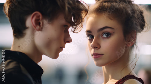a French teenage dancer and their crush rehearse a romantic routine, the choreography expressing not just dance but also the unspoken emotions between them.