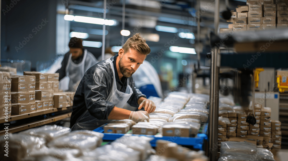 worker working in warehouse worker working in warehouse