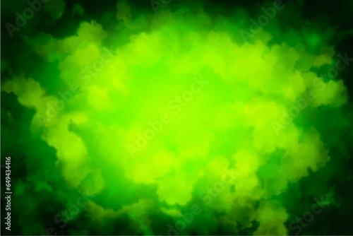 Toxic green smoke, dark background. Realistic green bad smell, magic fog cloud, chemical toxic gas, vapor waves