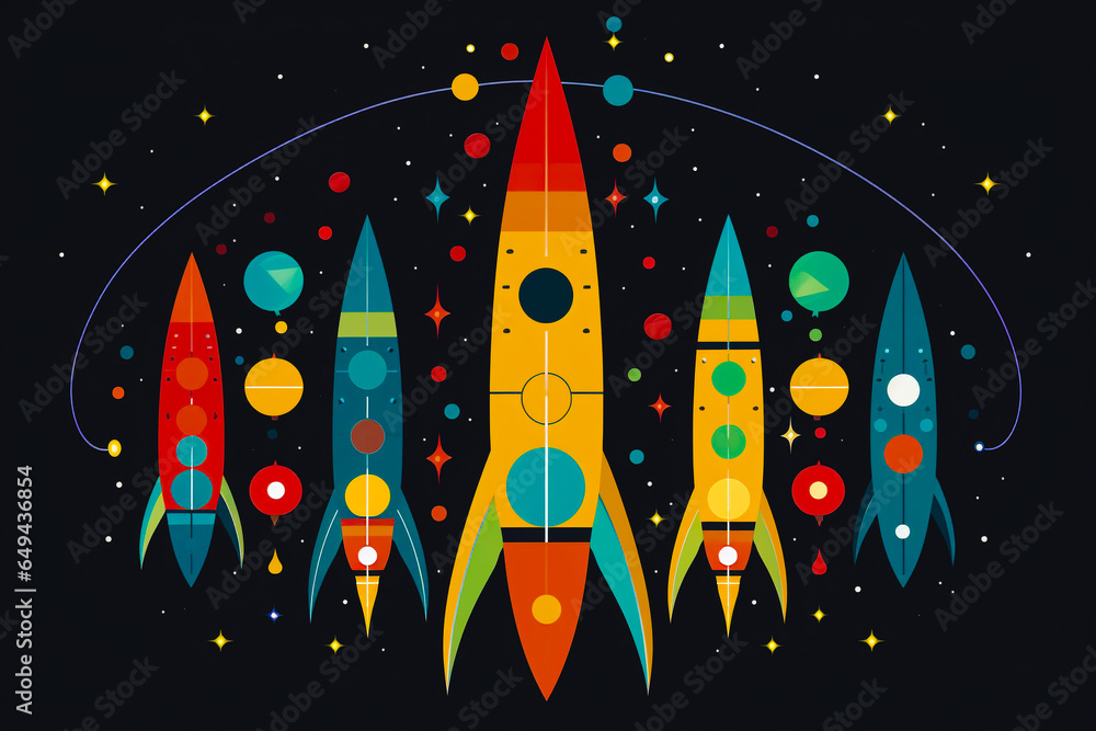Fun spaceship or rocket illustration for kids. Fun spaceship or rocket illustration for kids.