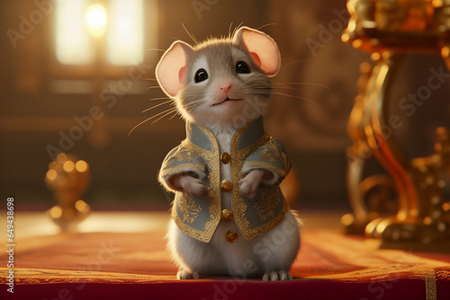 Little mouse prince looking hella regal charming