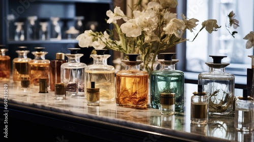 a boutique s fragrance testers  inviting customers to discover their signature scent