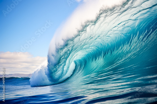 Blue Ocean Wave Background © mila103
