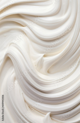 Close up of a vanilla frosting