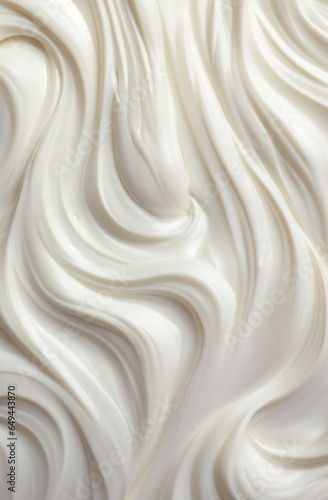 Close up of a vanilla frosting