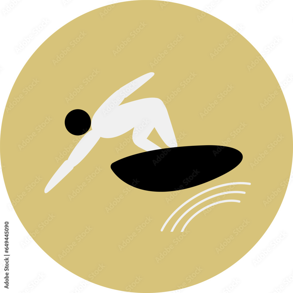 Surfing competition icon. Sport sign. Surfing competition icon. Sport sign.