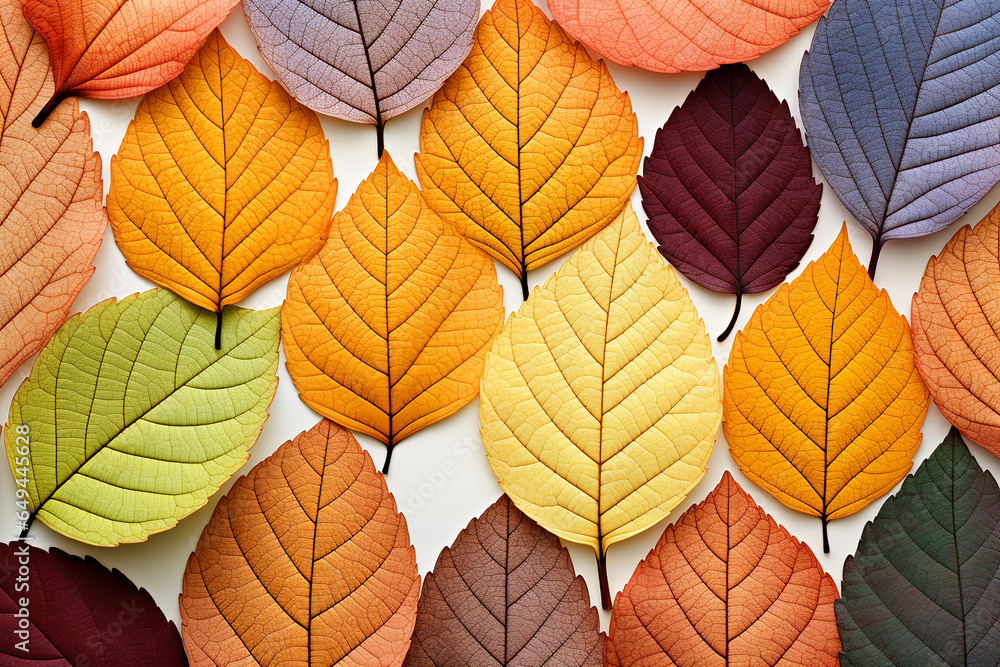 color photo of an autumn pattern