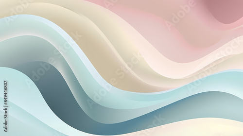 abstract blue, pink, beige wave background pastel colors