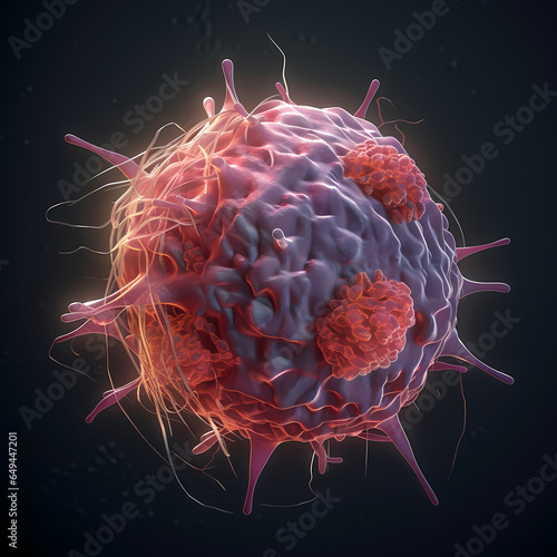 3d rendered illustration of a Cancer Cell