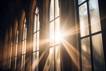 light going through a church window