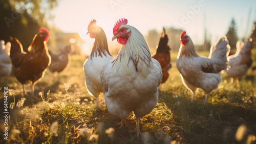 free-range chickens