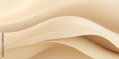 Beige Creative Abstract Wavy Texture. Screen Wallpaper. Digiral Art. Abstract Bright Surface Liquid Horizontal Background. Ai Generated Vibrant Texture Pattern.