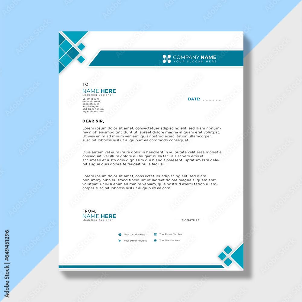 Customizable Business Stationery Template