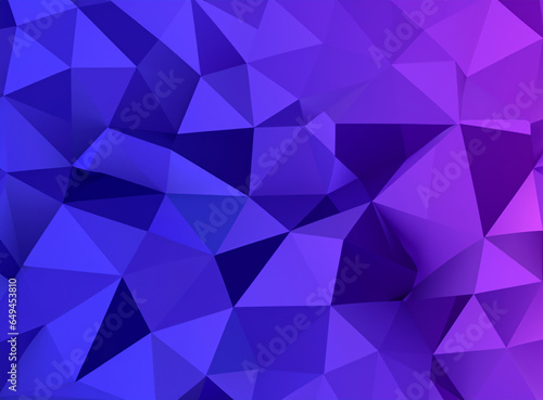purple 3d triangle design shapes background, mosaic decoration