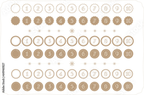 数字アイコンセット