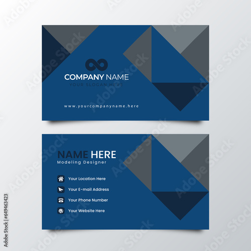 Clean Lines Business Card Layout