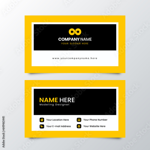 Sleek Corporate Contact Card Design