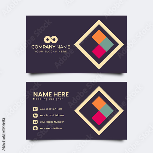 Luxury Gold Foil Business Card Layout