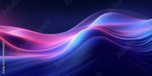 Galaxy Creative Abstract Wavy Texture. Screen Wallpaper. Digiral Art. Abstract Bright Surface Liquid Horizontal Background. Ai Generated Vibrant Texture Pattern. © Vector Juice
