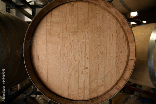 side of a wine or spirits barrel