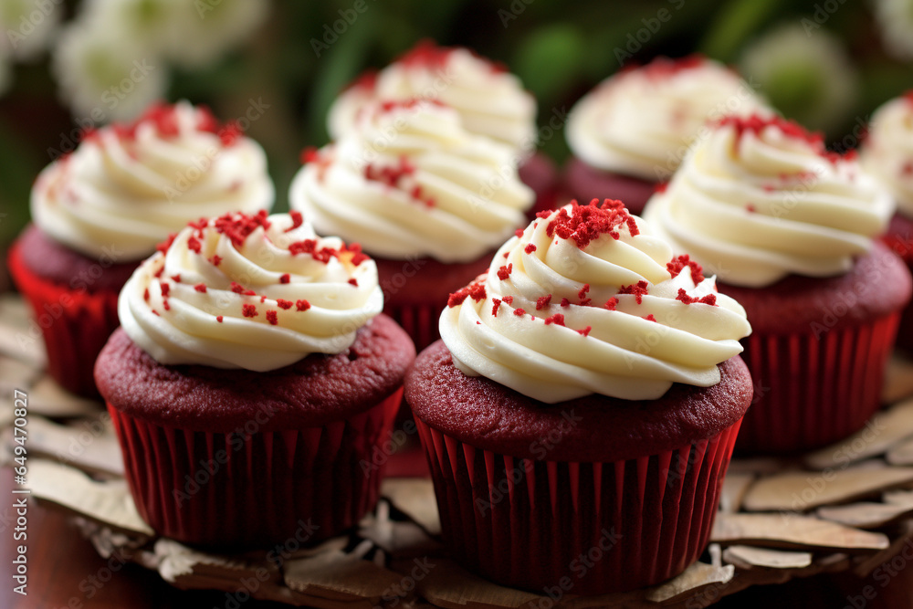 Luscious Red Velvet Cupcakes With Cream Cheese Frosting