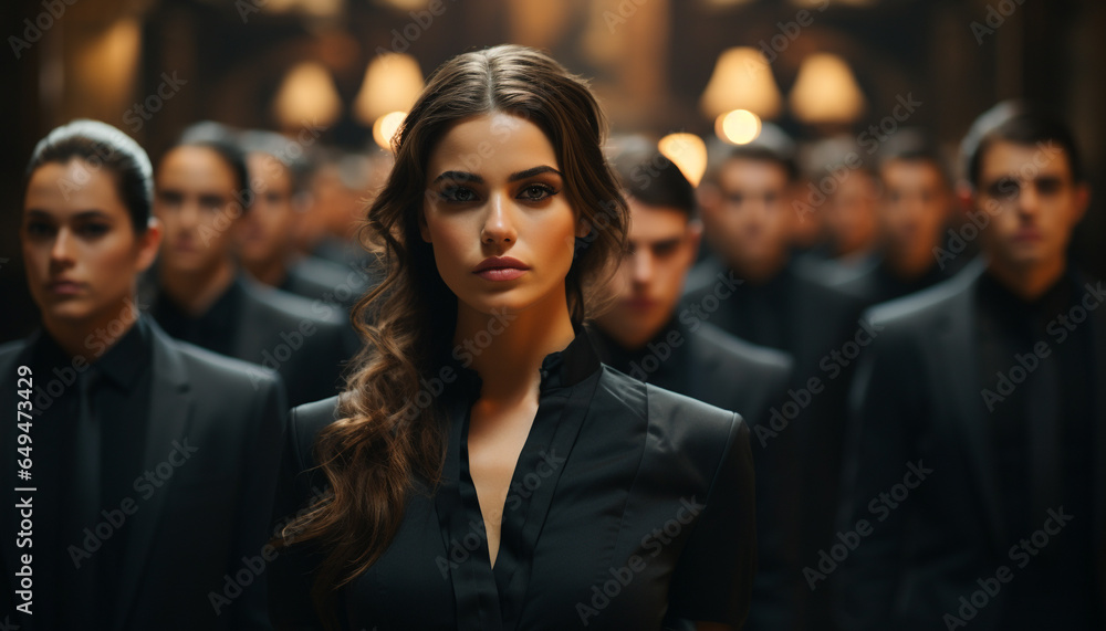 Successful professionals in a diverse team exude confidence and elegance generated by AI Successful professionals in a diverse team exude confidence and elegance generated by AI