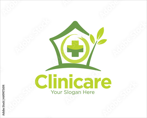 Clinic care logo designs for herbal home service