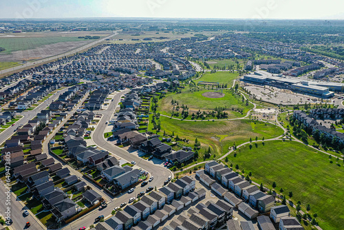 Hampton Village Aerial in Saskatoon