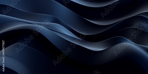 Obsidian Stone Creative Abstract Wavy Texture. Screen Wallpaper. Digiral Art. Abstract Bright Surface Liquid Horizontal Background. Ai Generated Vibrant Texture Pattern.
