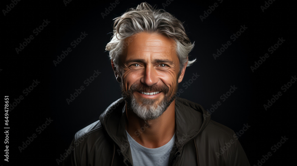 portrait of attractive adult man isolated portrait of attractive adult man isolated