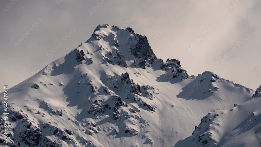 Patagonia: Timelapse de montañas en época invernal.
