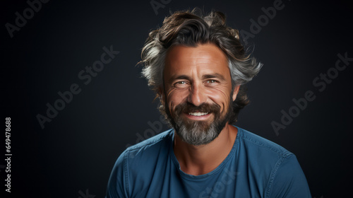 portrait of attractive adult man isolated © carballo